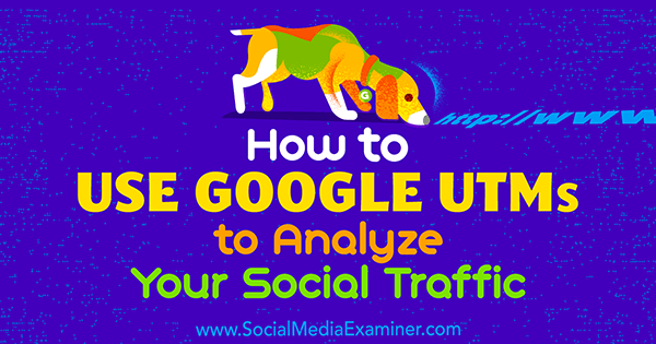 Πώς να χρησιμοποιήσετε το Google UTM για να αναλύσετε την κοινωνική σας κυκλοφορία από τον Tammy Cannon στο Social Media Examiner.
