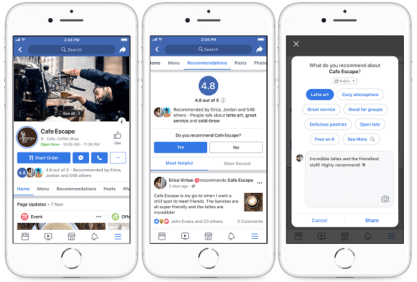 Το Facebook επανασχεδιάζει τις Σελίδες περισσότερων από 80 εκατομμυρίων επιχειρήσεων στην πλατφόρμα του για να διευκολύνει τους ανθρώπους να αλληλεπιδρούν με τις τοπικές επιχειρήσεις και να βρίσκουν αυτό που χρειάζονται περισσότερο.