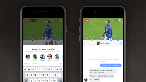 Το Facebook παρουσίασε το Live Chat With Friends και το Live With, δύο νέες δυνατότητες που διευκολύνουν την κοινή χρήση εμπειριών και τη σύνδεση σε πραγματικό χρόνο με τους φίλους σας στο Live. 