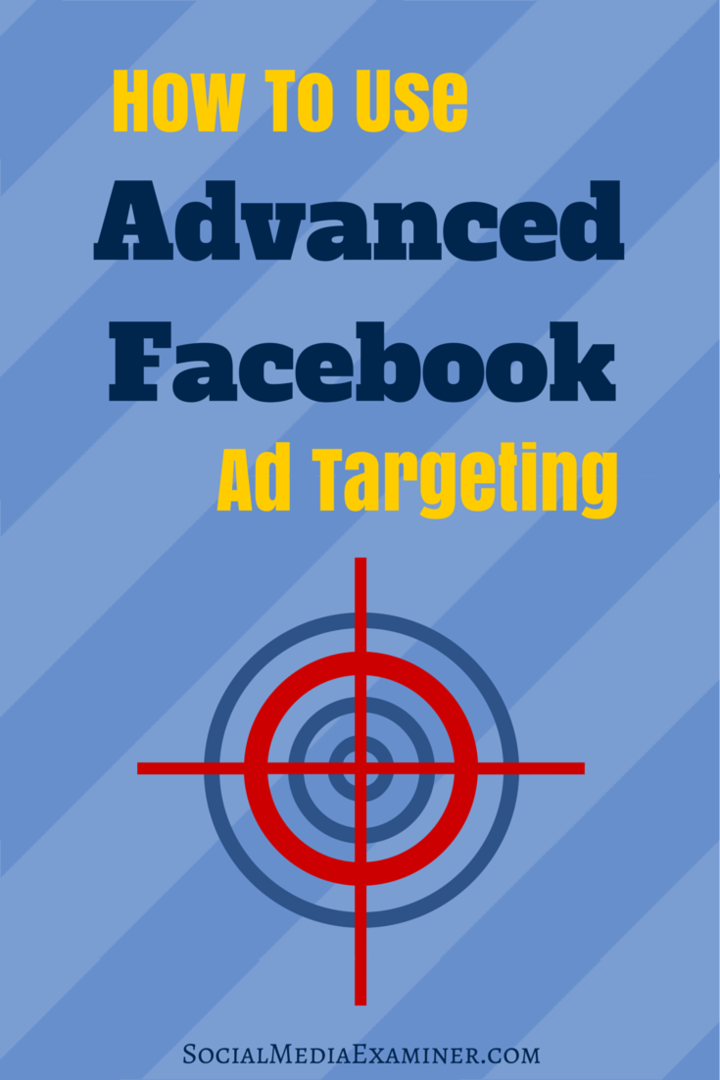 πώς να χρησιμοποιήσετε τη στόχευση διαφημίσεων στο facebook