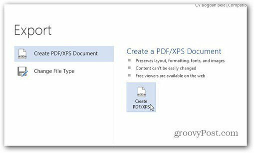 λέξη 2013 αποθήκευση σε pdf δημιουργία pdf xps