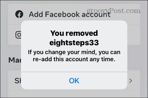 Αποσυνδέστε το Facebook και το Instagram
