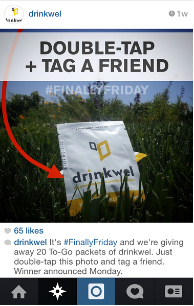 διαγωνισμός drinkwell instagram