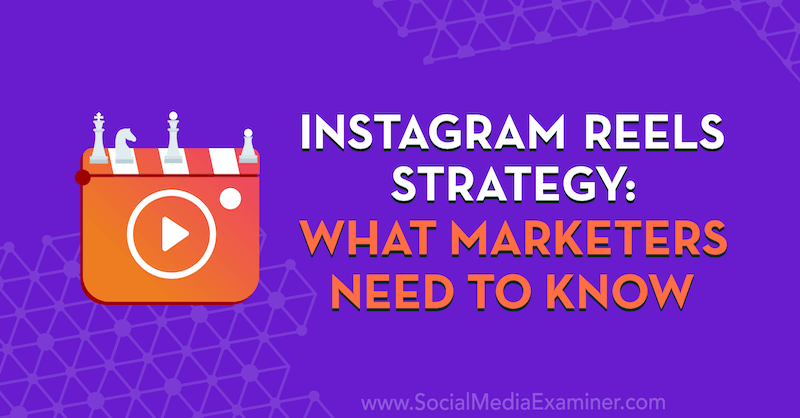 Στρατηγική Instagram Reels: Τι πρέπει να γνωρίζουν οι έμποροι, με πληροφορίες από την Elise Darma στο Social Media Marketing Podcast.