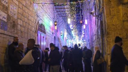 Οι δρόμοι της Ιερουσαλήμ είναι εξαιρετικοί το Ραμαζάνι