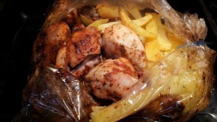 Πώς να φτιάξετε κοτόπουλο σε σακούλα φούρνου; Πρακτικό γεύμα κοτόπουλου