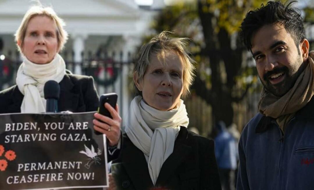 Η Αμερικανίδα ηθοποιός Σίντια Νίξον μίλησε για τους Παλαιστινίους μπροστά από τον Λευκό Οίκο!