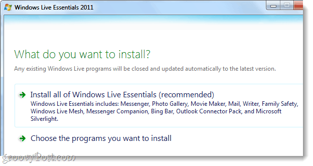Τρόπος λήψης του προγράμματος εγκατάστασης χωρίς σύνδεση για το Windows Live Essentials 2011