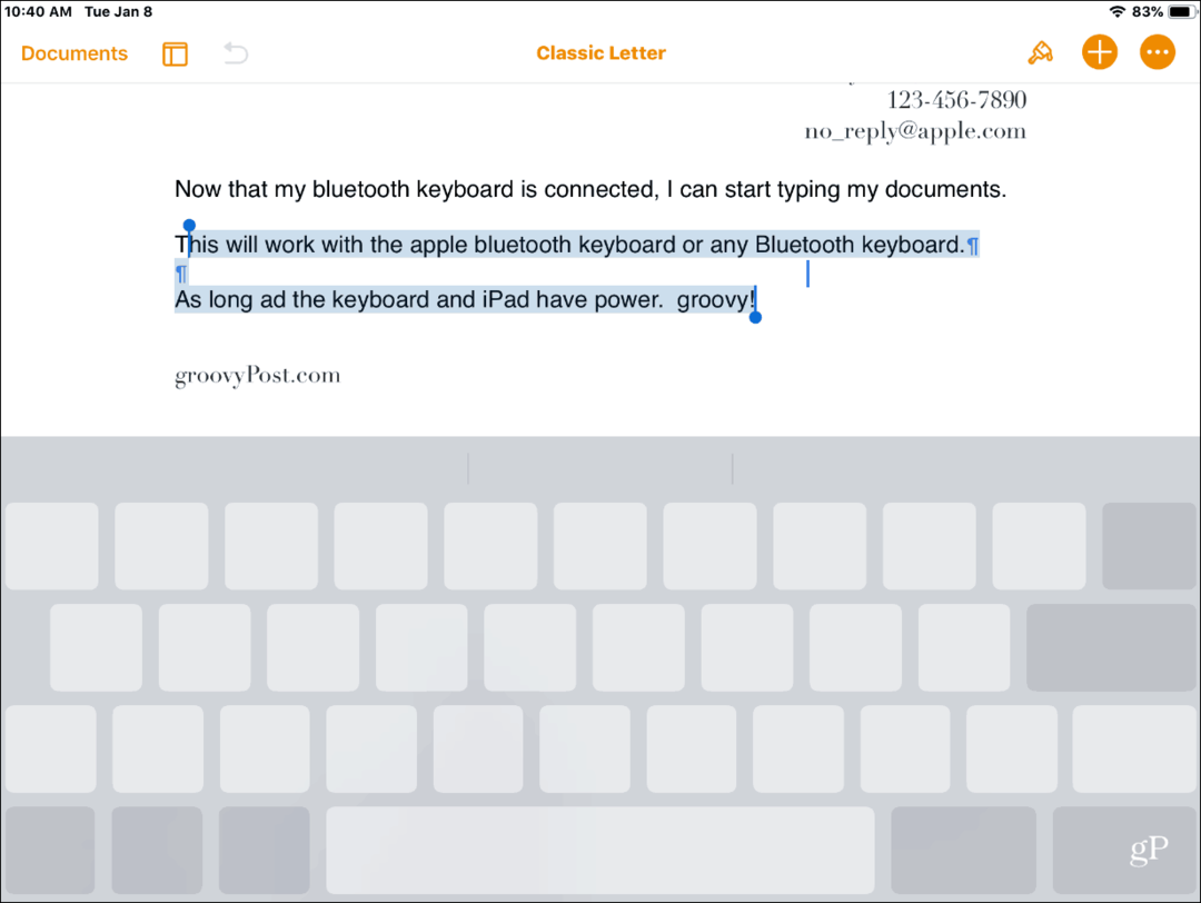 Έξι βασικές συμβουλές πληκτρολογίου για δακτυλογράφηση στο iPhone ή το iPad σας