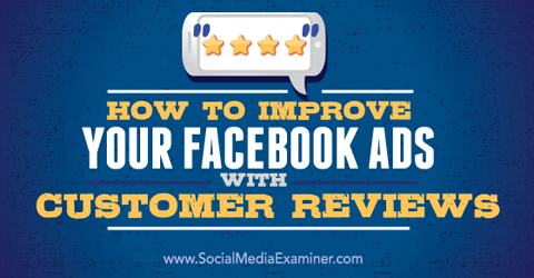 βελτιώστε τις διαφημίσεις facebook με κριτικές πελατών