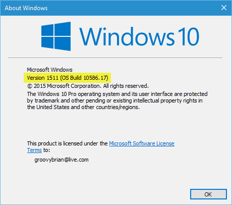 Τα Windows 10 δημιουργούν 10586.17