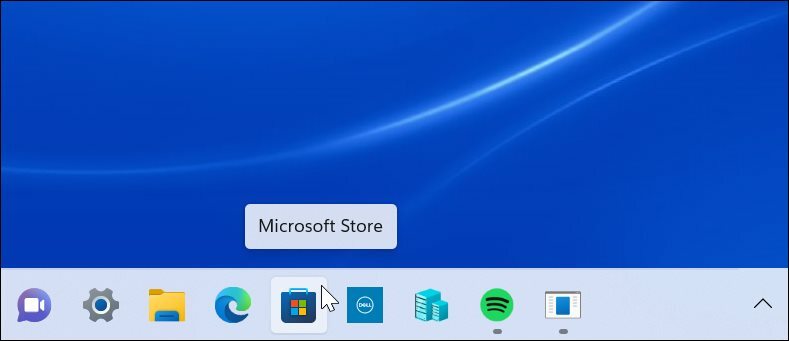 Γραμμή εργασιών Microsoft Store