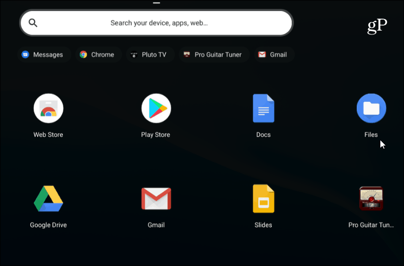 1 εφαρμογή αρχείων Chromebook