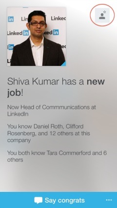 Το LinkedIn Connected σάς επιτρέπει να διατηρείτε εύκολα επαφή με αυτούς που γνωρίζετε ήδη.