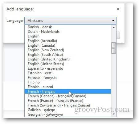 Αλλαγή γλώσσας Chrome 5