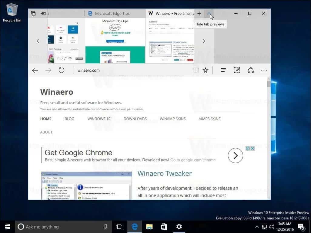 Edge Windows 10 Δημιουργοί Ενημέρωση 1703 της Microsoft
