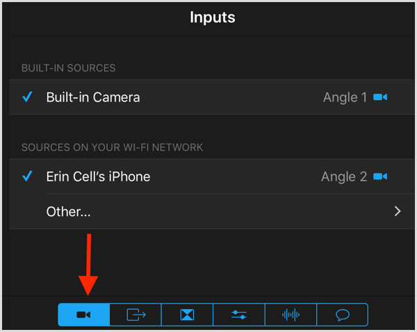 Το studio switcher εισάγει ενσωματωμένες πηγές στο δίκτυο wi-fi