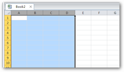 Επιλέγονται τα κύτταρα microsoft excel spreadhseet