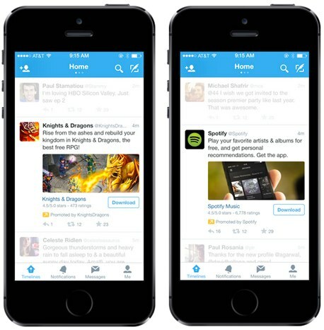 σουίτα προώθησης εφαρμογών για κινητά twitter
