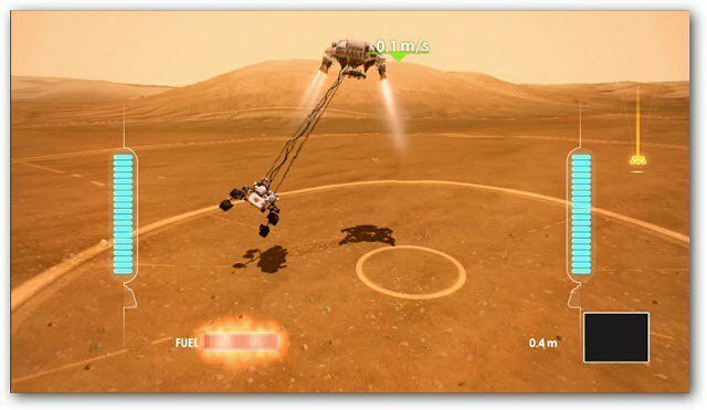 Kinect Mars Rover προσγείωση