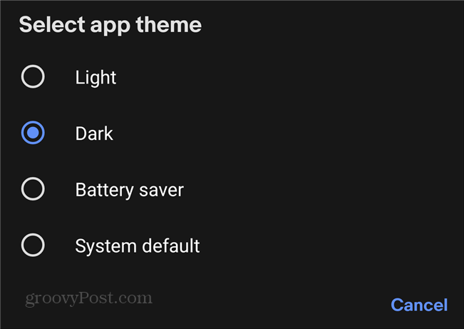 σκοτεινό φως ebay dark mode