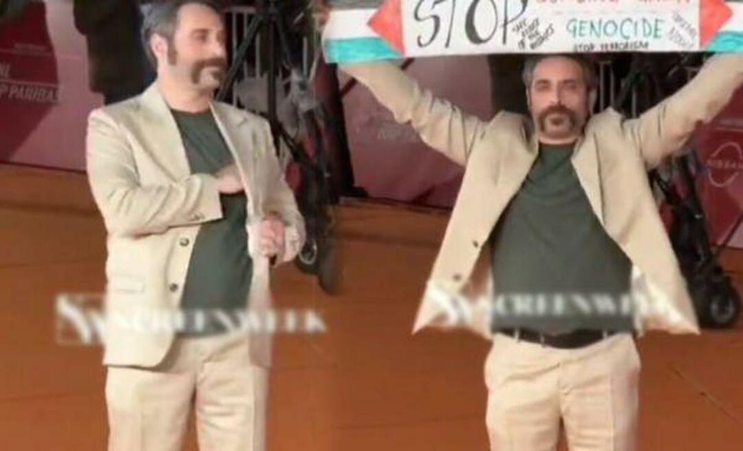 Αξιέπαινη κίνηση από τον Ιταλό ηθοποιό! Άνοιξε ένα πανό για την υποστήριξη των Παλαιστινίων στο φεστιβάλ κινηματογράφου