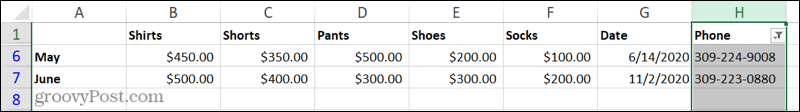 Βασικό φίλτρο για μοναδικές τιμές στο Excel