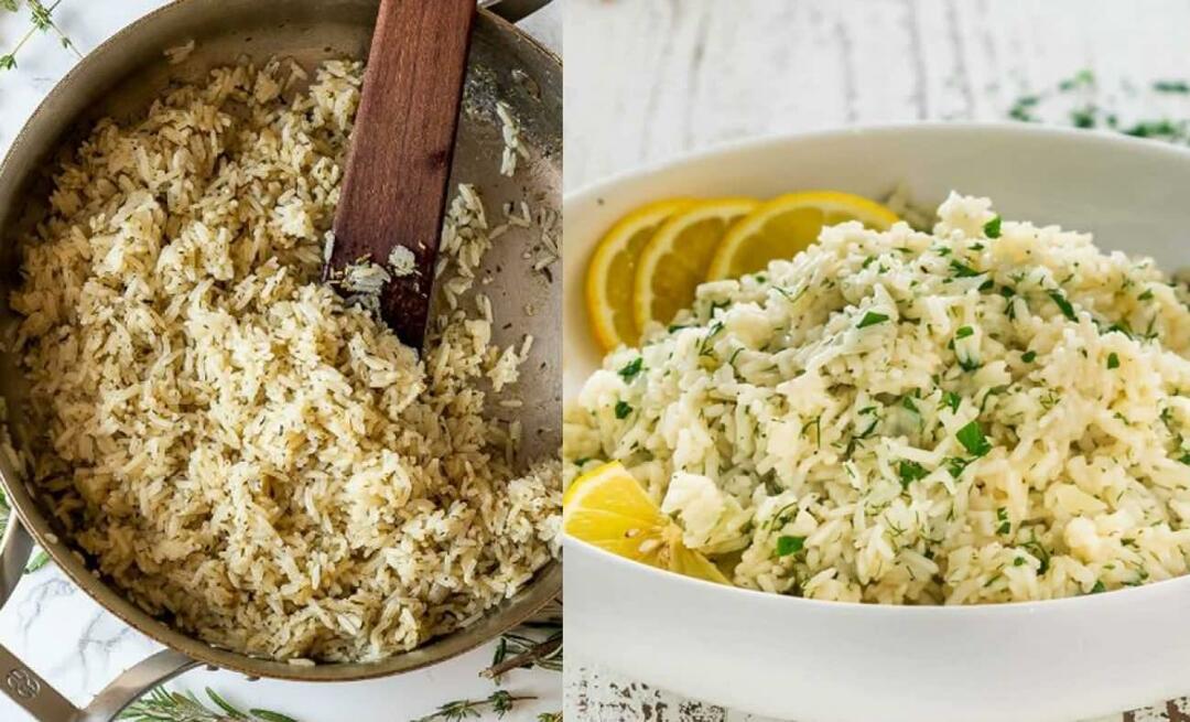 Πώς να φτιάξετε ελαιόλαδο και ρύζι; Συνταγή για ρύζι με ελαιόλαδο και βότανα!