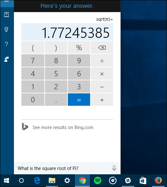Cortana μαθηματικά