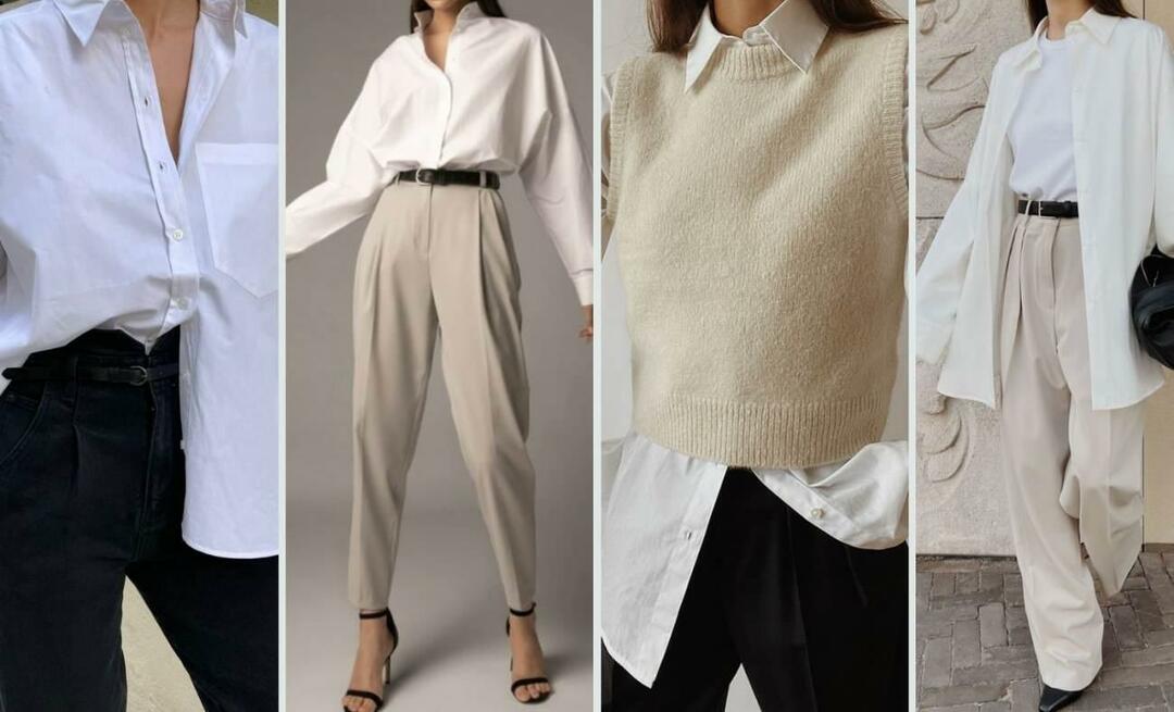 5 διαφορετικά στυλ συνδυασμών λευκών πουκάμισων ειδικοί για τη φθινοπωρινή σεζόν!