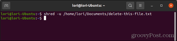 Διαγράψτε με ασφάλεια ένα αρχείο χρησιμοποιώντας την εντολή shred στο Linux