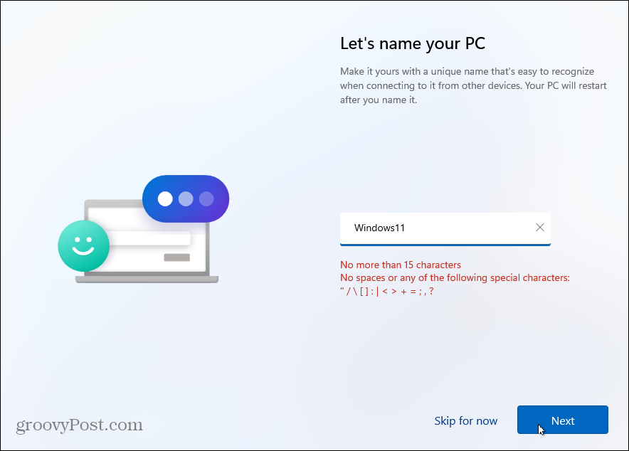 Όνομα Windows 11 PC