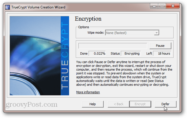 Πόσο καιρό διαρκεί η κρυπτογράφηση δίσκου συστήματος TrueCrypt;