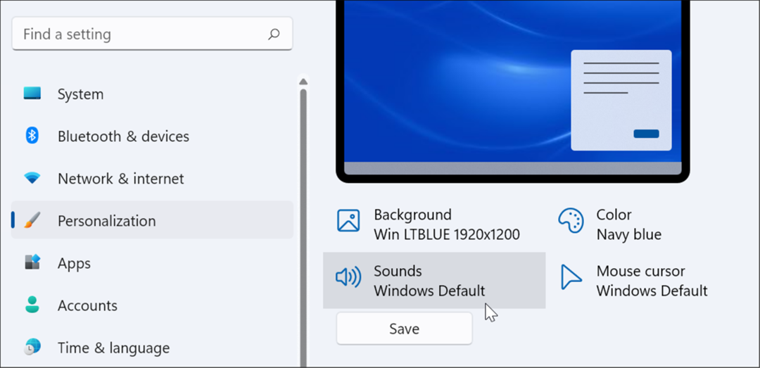 οι ρυθμίσεις διαχειρίζονται τους ήχους του συστήματος στα Windows 11