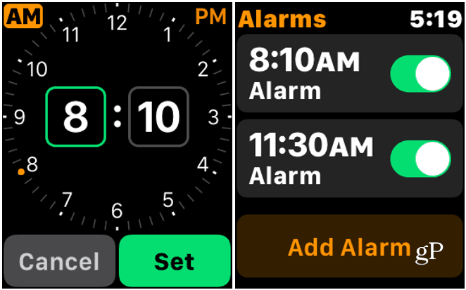 2 Ρυθμίστε το ρολόι Apple Alarm