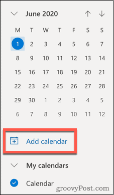 Προσθήκη εικονιδίου ημερολογίου στο Outlook