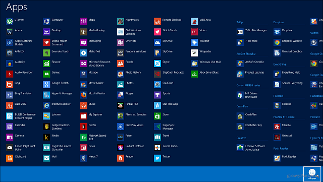 Πώς να προβάλετε και να διαχειριστείτε όλα τα προγράμματα και τις εφαρμογές των Windows 8