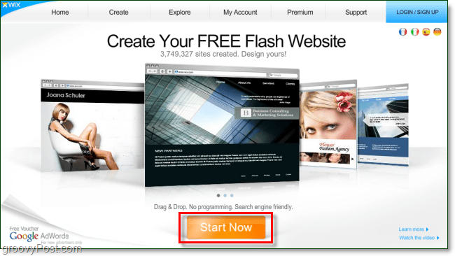 wix.com αναθεώρηση - δωρεάν ιστοσελίδες flash