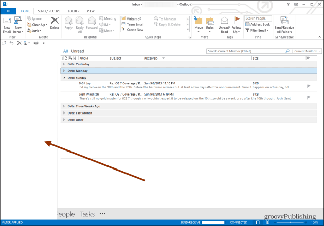 Το κρίσιμο θέμα ευπάθειας του Outlook έχει τροποποιηθεί και πώς να επιδιορθώσετε το κενό φάκελο φακέλων του Outlook 2013