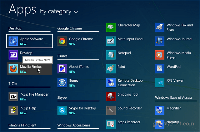 Όλες οι εφαρμογές Windows 8.1
