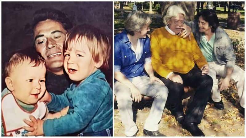 Ο Cüneyt Arkın μοιράστηκε τις φωτογραφίες του που τραβήχτηκαν πριν από 40 χρόνια με τα παιδιά του