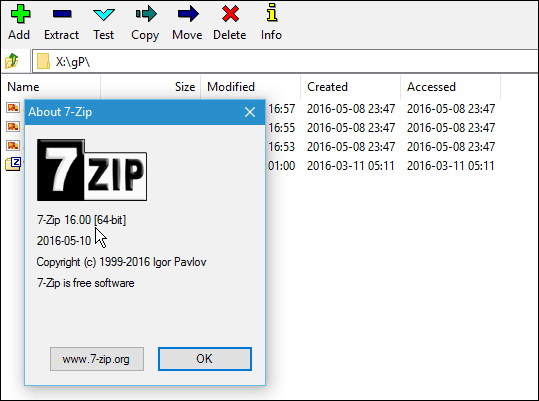 7zip έκδοση 16