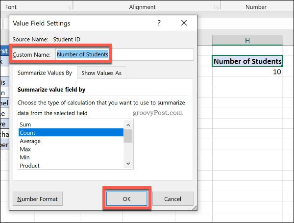 Αντικατάσταση ετικετών κεφαλίδας σε πίνακες περιστροφής του Excel