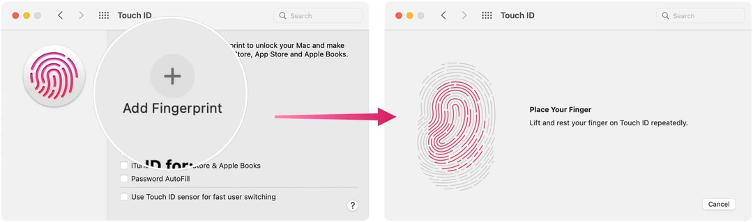 Θέματα Touch ID: Προσθέστε δακτυλικό αποτύπωμα