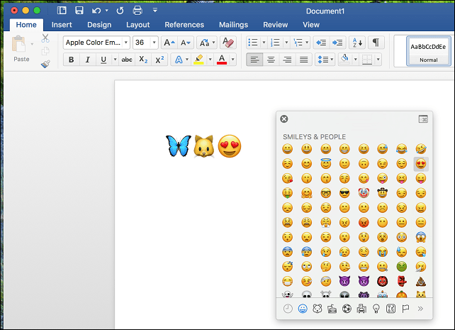 ενεργοποιήστε την λέξη emoji macos πληκτρολογίου microsoft