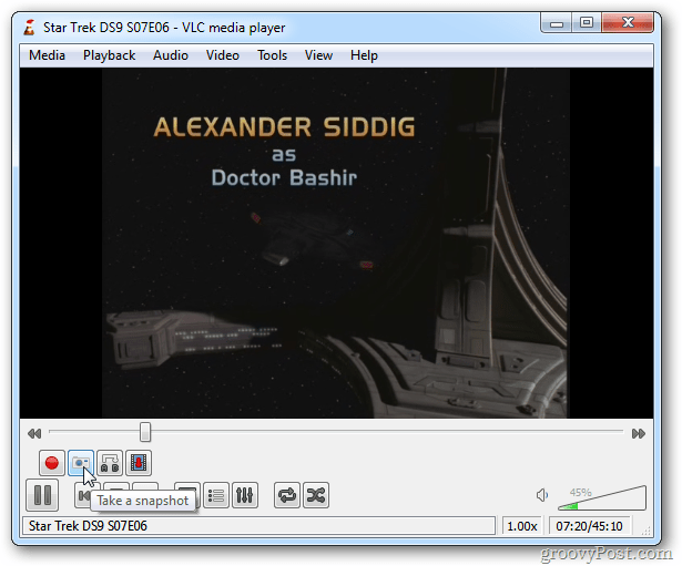 Εικονίδιο στιγμιότυπου VLC