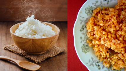 Το βούλγαρο ή το ρύζι αυξάνει το βάρος; Ποια είναι τα οφέλη του bulgur και του ρυζιού; Τρώγοντας ρύζι ...