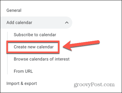 Το Ημερολόγιο Google δημιουργεί στιγμιότυπο οθόνης νέας επιλογής ημερολογίου