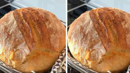 Πώς να φτιάξετε τραγανό ψωμί του χωριού; Η πιο υγιεινή συνταγή ψωμιού του χωριού