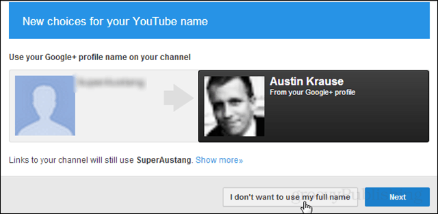 Πώς να αποτρέψετε την Google να ζητήσει το πραγματικό σας όνομα στο YouTube